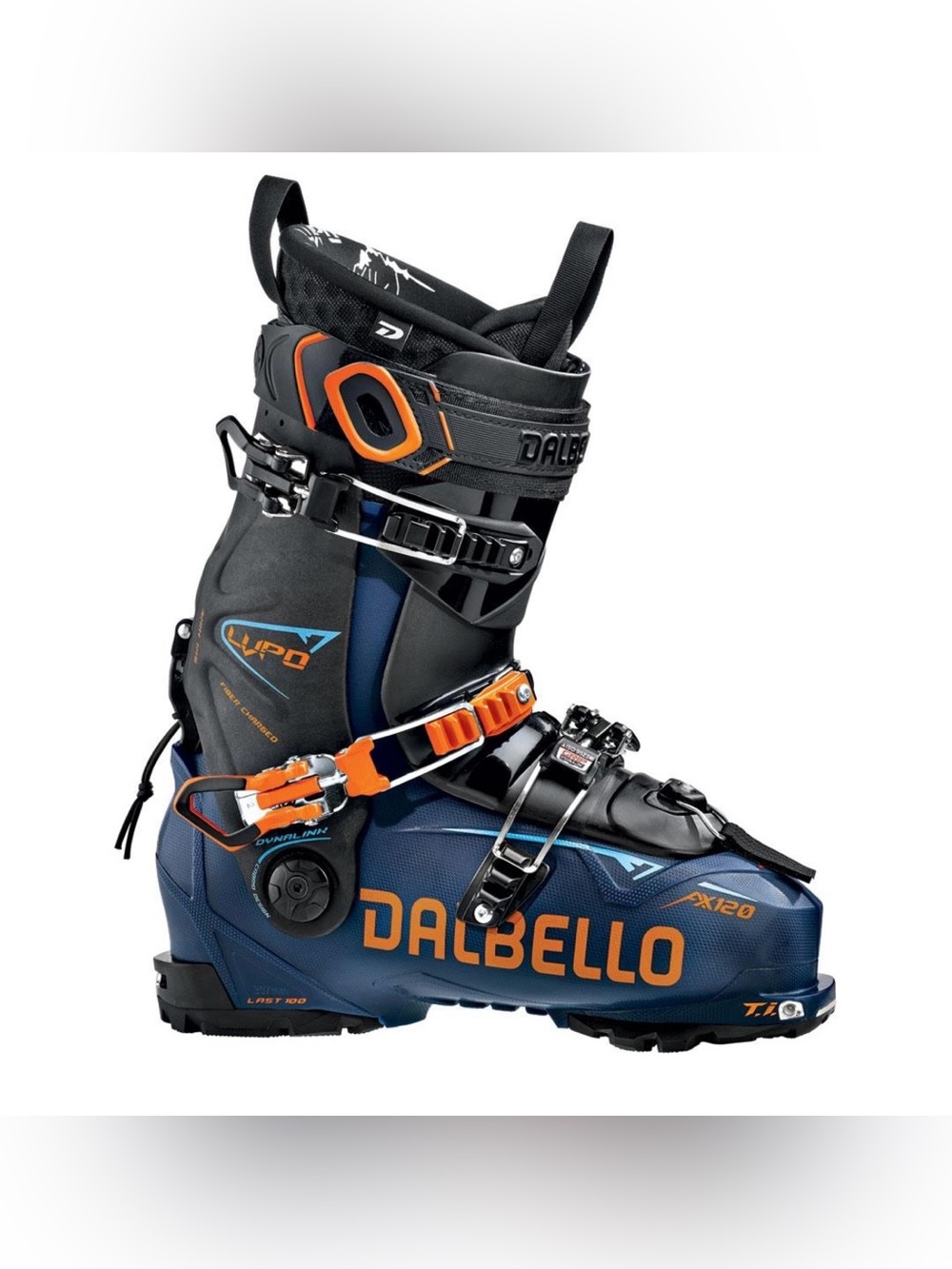 NEW DALBELLO Sky Blue & Black Lupo AX 120 Ski Boot